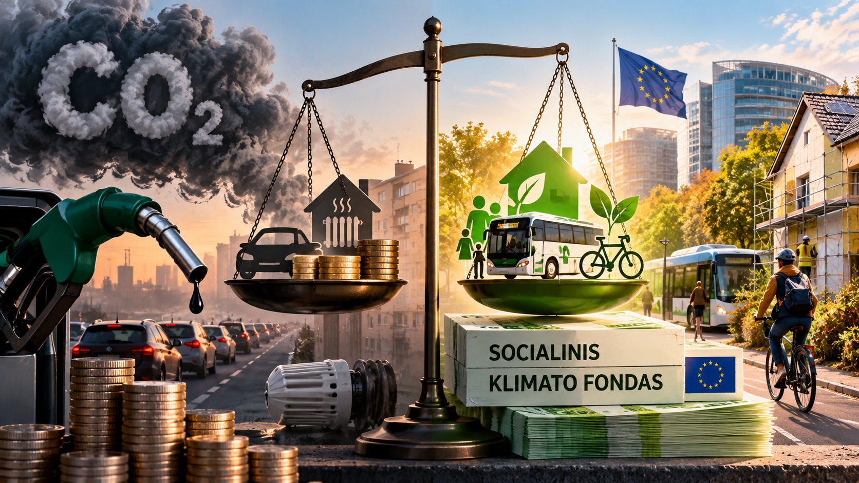 ETS2: kas mokės už CO₂ ir ką už tai gaus?